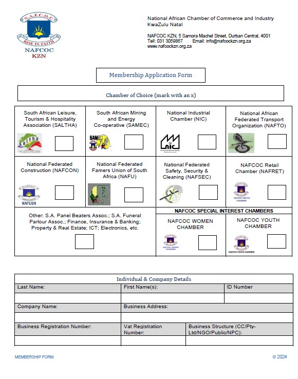 NAFCOC Membership Form